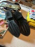Black leather boots sz: 9.5W
