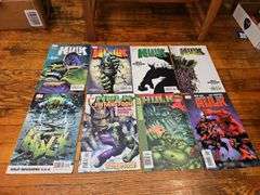 Comic books including: Hulk, Captain America, Tomb Raider