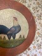 Large country rooster wall plaque 30x30