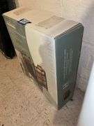 Fireplace log bin and tote in box
