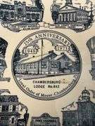 1973 Chambersburg Moose Lodge 25th anniversary souvenir plate