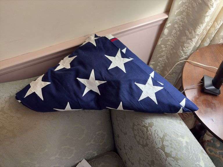 48-star US flag approximately 9' long