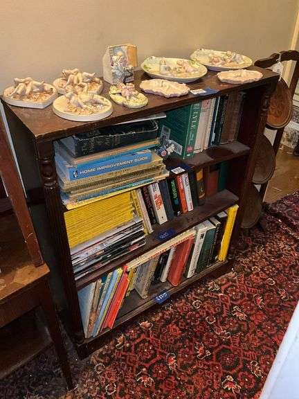 Bookcase w/ reeded half columns - no contents 30x10.5x36 - MUST COME DURING LAST 2 HOURS OF PICKUP FOR THIS ITEM