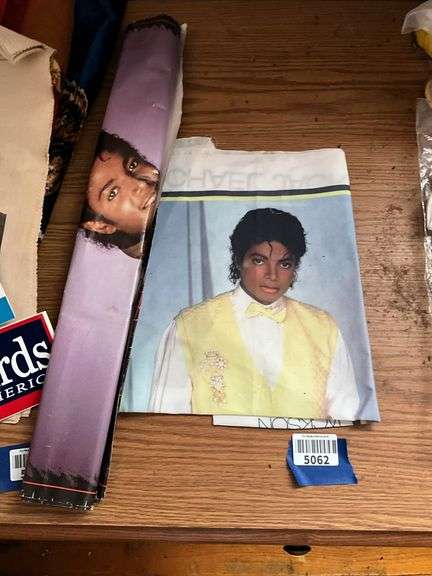 Michael Jackson poster and fabric