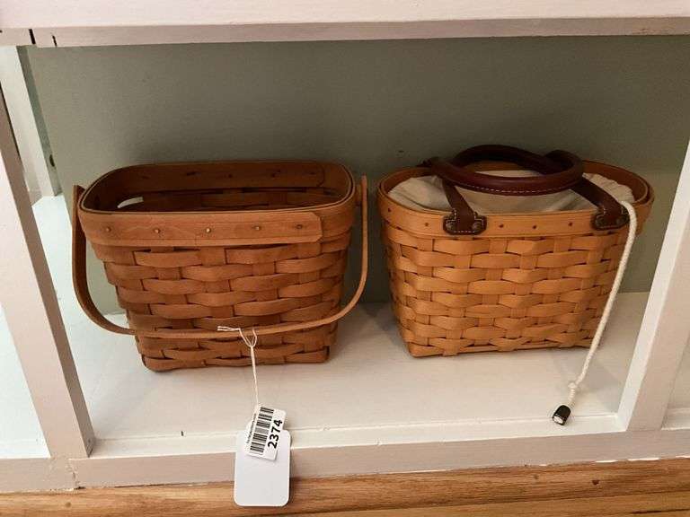 Two Longaberger baskets