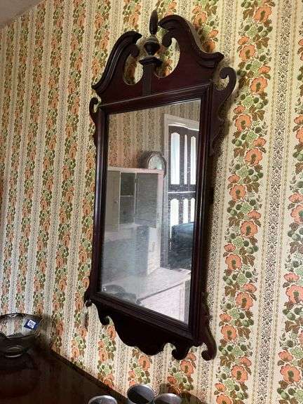 Chippendale style wall mirror 24x45