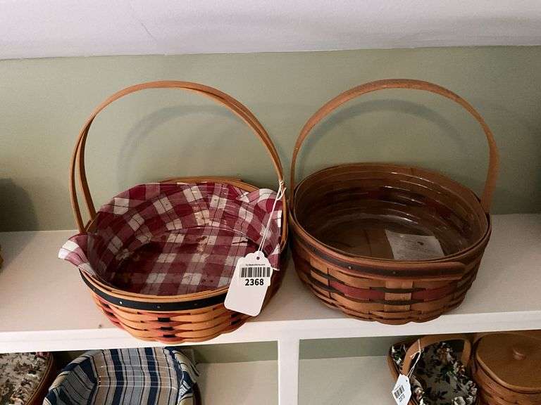 Two Longaberger baskets