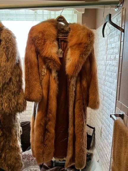 Rhomberger's fur coat w/ broad collar