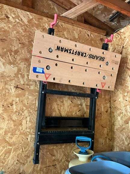 Craftsman folding portable workbench