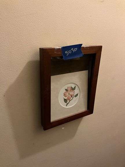 Six wall hangings: framed prints and plaques