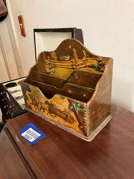 Decoupaged letter box