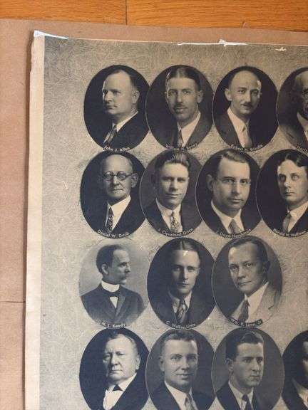 1930 Washington County Bar members/ Hagerstown Md photo collage, Hiedwolds Studio