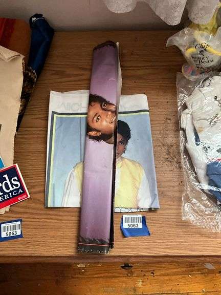 Michael Jackson poster and fabric