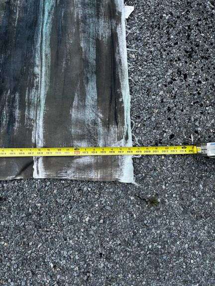Very Large handpainted canvas, approx, 199in x 96in