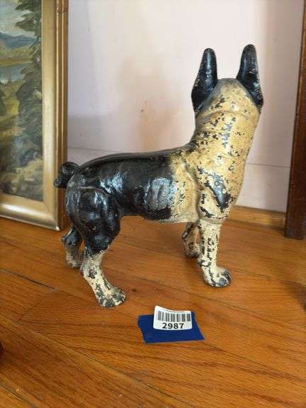 Cast iron bulldog doorstop