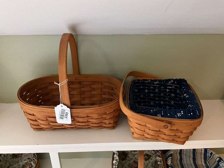 Two Longaberger baskets