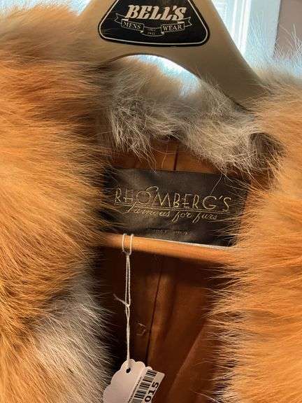 Rhomberger's fur coat w/ broad collar