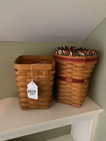 Two Longaberger baskets