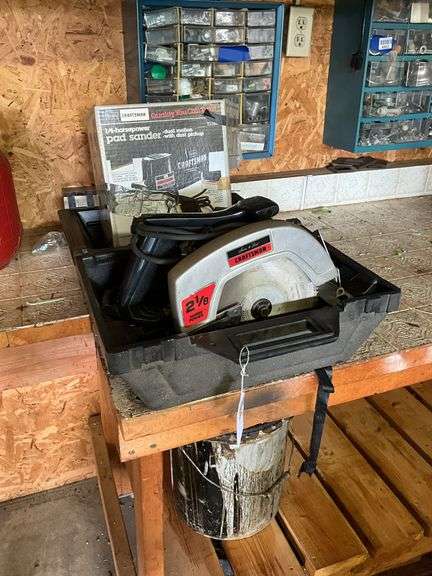 Craftsman circular saw and pad sander
