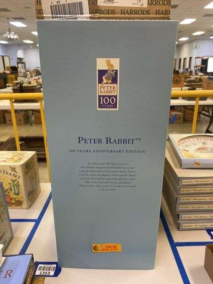 Steiff Peter Rabbit 100 Years Anniversary Edition plush rabbit in box ...