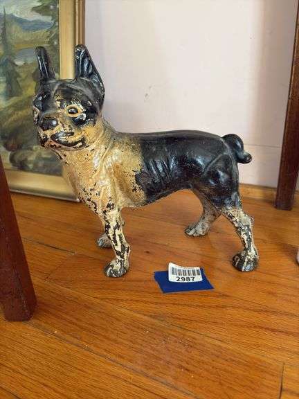 Cast iron bulldog doorstop