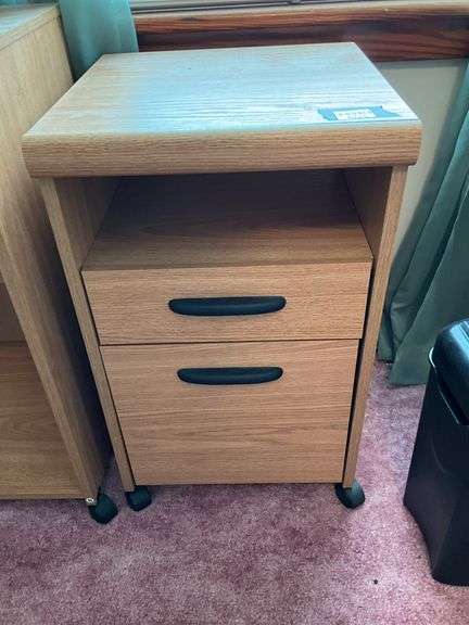 Rolling office cabinet 15.5x16x26