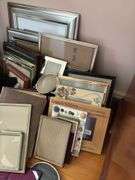 Large lot of picture frames