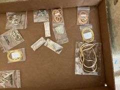 Costume jewelry: chains, necklaces, cross pendant