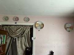 Wall hangings: decorative scenic and courting couples plates