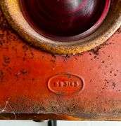 Red railway signal lantern
