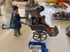 Lehman/ Germany, Going to the Fair litho tin flywheel toy
