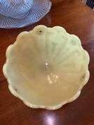 Uranium custard glass hanging bowl lamp shade