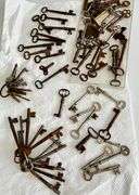 Skeleton keys lot, including numbered Corbin's