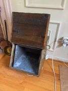 Brass repousse coal scuttle