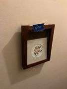 Six wall hangings: framed prints and plaques