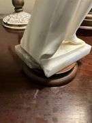 Art Deco female sculpture on marble base, signed