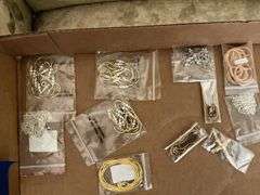 Costume jewelry: chains, necklaces, cross pendant