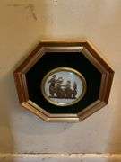 Six wall hangings: framed prints and plaques