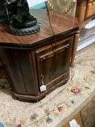 Octagonal end cabinet - no contents 23.5x23.5x23
