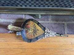 Fireplace bellows w/ original paint decoration