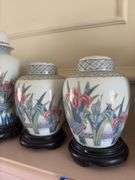 5-pc Japanese porcelain garniture set