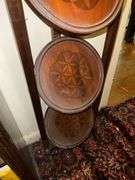 3-tier folding serving stand 35in high