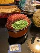 Portuguese majolica lobster covered baking dish