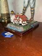 Jim Shore golfer figure, and CA lighthouse model