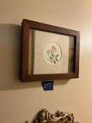 Five wall hangings: framed prints and plaques