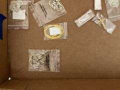 Costume jewelry: chains, necklaces, cross pendant