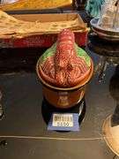 Portuguese majolica lobster covered baking dish