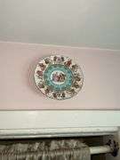 Wall hangings: decorative scenic and courting couples plates