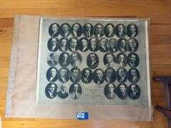 1930 Washington County Bar members/ Hagerstown Md photo collage, Hiedwolds Studio