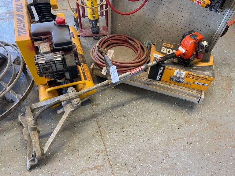 Vibra Strike concrete screed 12 ft. and 8 ft. heads